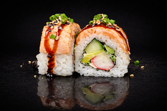 Salmon Flambé Roll